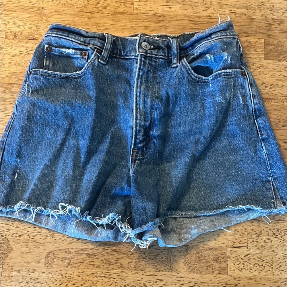 Abercrombie and Fitch Denim High-Rise Shorts